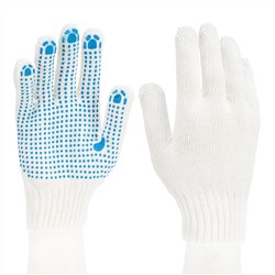 Перчатки х/б, ПВХ покрытие, "Точка", 7 класс