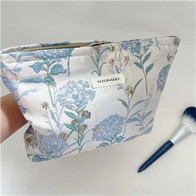 Brand handheld capacious cosmetic bag, travel bag, storage system, small clutch bag, liner, high-end