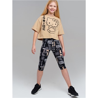 Легинсы укороченные для девочки, 2 пары в комплекте