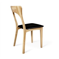 Деревянный стул SHT-S63 кож.зам
                        прозрачный лак / черный