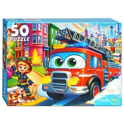 Пазлы 50 "Большая Пожарная машина"