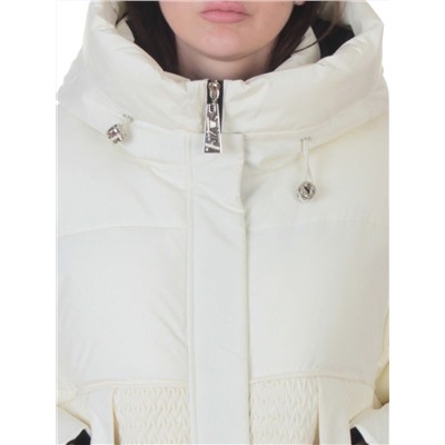 8809 MILK WHITE Куртка зимняя женская (200 гр. холлофайбер)