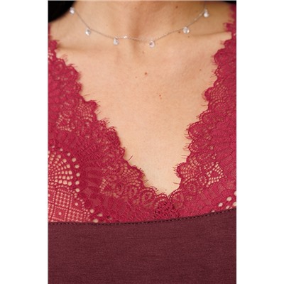 Женская ночная сорочка 2272/2 / Бордовый