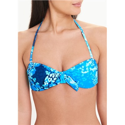 Animal Print Bandeau Bikini Top