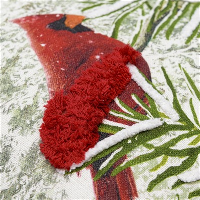 Подушка декоративная с рисунком Northern cardinal из коллекции New Year Essential, 45х45 см