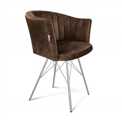 Стул SHT-ST42-1/S37
                        кофейный трюфель / хром лак