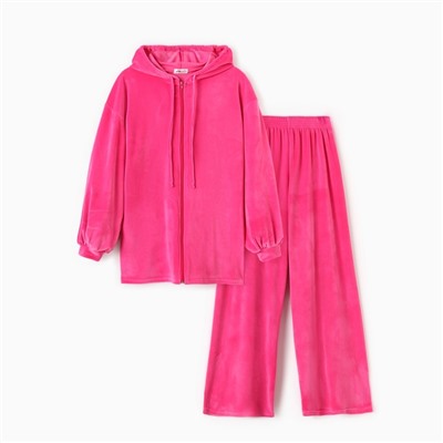 Костюм женский (толстовка и брюки) KAFTAN Plushy р. 40-42, фуксия