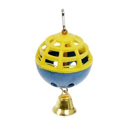 Игрушка для попугая «Забава» с 1 шариком, микс