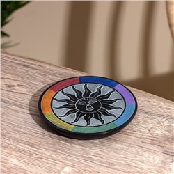 Подставка под благовония «Солнце», 10 см, камень