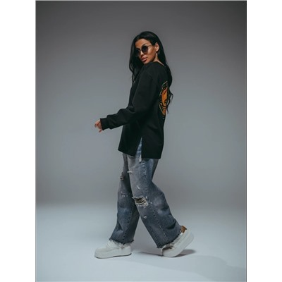 Свитшот Русь чёрный Лт