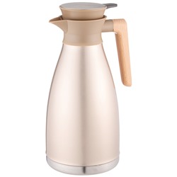 ВАКУУМНЫЙ КУВШИН (ТЕРМОС) AGNESS ИЗ НЕРЖ.СТАЛИ 2,0Л ЦВЕТ БРОНЗОВЫЙ