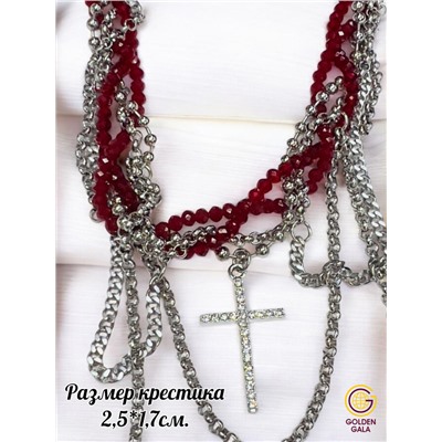 Чокер-колье на шею многослойный Арт ЧО/020