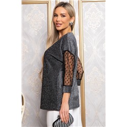 Блуза В гармонии с собой (серебро) Б14858-48М