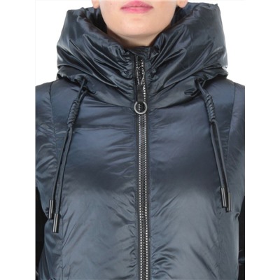 8056 DARK BLUE Пальто зимнее женское SIYAXINGE (200 гр. холлофайбера)