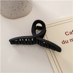 Заколка-краб для волос матовый Черный ПЕТЕЛЬКА, 13 см.