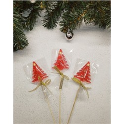 Леденцы "Елочки красные " (без сахара) 3 штуки