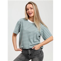 Женская футболка Брина-2 Ф-134 / серо-зелёный