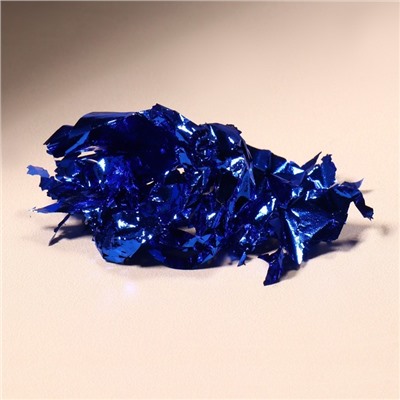 Поталь для декора ногтей, синяя