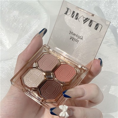 Палетка теней 4 цвета Dikalu Mini Jewelry, номер 02