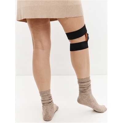 Наколенник фиксирующий согревающий из верблюжьей шерсти с медной нитью