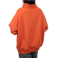 2510 ORANGE Толстовка женская (85% хлопок, 10% полиэстер, 5% спандекс)