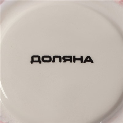 Конфетница Доляна «Зайка», 360 мл, 12.5×16 см, розовая