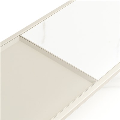 Стол консольный Mayen, 120х35х76 см, белый/бежевый