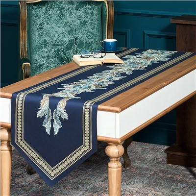 ДОРОЖКА "ЛИСТЬЯ МОРИСА" GOLD STRIPE  45Х300СМ, 100% ХЛОПОК,ТВИЛ C ПРОПИТКОЙ