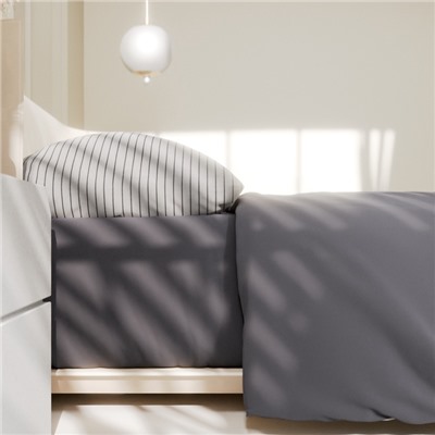 Постельное бельё Этель евро Stripes 200х215 см,225х240 см,50х70± 3 см - 2 шт, новосатин