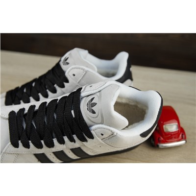 Зимние Adidas Campus из натуральной замши