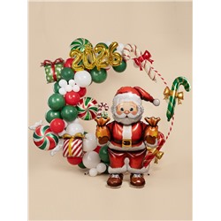 Воздушный шар фольгированный 43" «Дед мороз с подарками», под воздух