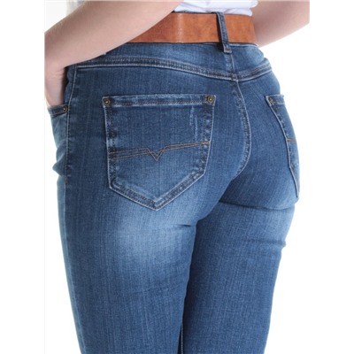 D368 BLUE Джинсы зауженные женские DIOVES