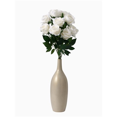 Цветы искусственные «Роза боливийская», 8×55 см, белые