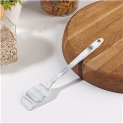 Лопатка Доляна «Мрамор», силикон, 21.5 см, серая