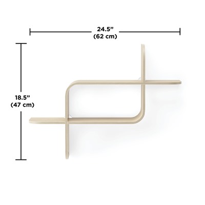 Полка настенная Montage, натуральное дерево