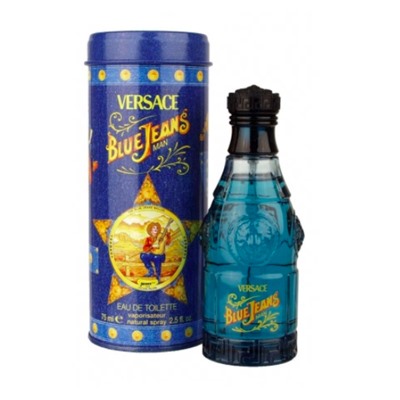 Versace Blue Jeans Eau de Toilette Spray, Версачи Туалетная вода спрей Ред Джинс, 75 мл