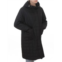9605 BLACK Куртка стеганная демисезонная женская (100 гр. синтепон)