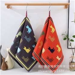 Zhiyang towel four -layer blooming colorful cat gauze cotton cotton noodle tissue soft water absorption face towel factory price wholesale