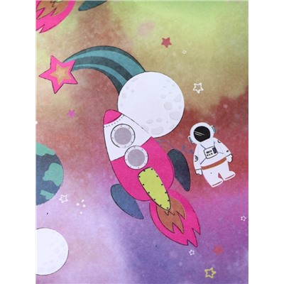 Упаковочная бумага «Rocket», purple (50*70 см)