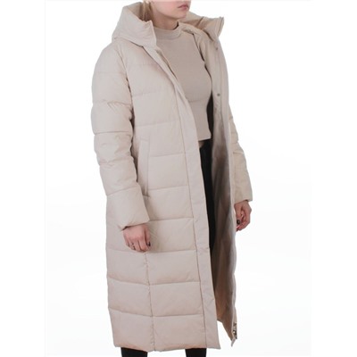 2338 BEIGE Пальто зимнее женское (200 гр. холлофайбер)