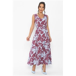 Платье Чарующая красота (бордовое) П13914-25М