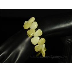 Браслет янтарный облепиха молочный