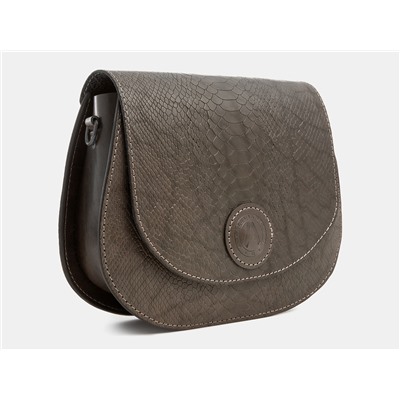 Коричнево-серый кожаный женский клатч из натуральной кожи «KB0026-MG Brown Gray Piton»