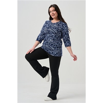 Женская блузка 21621 / синий
