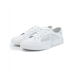 05-PDXL46-1 WHITE Кроссовки женские (натуральная кожа)