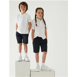 2pk Unisex Sport School Shorts (2-16 Yrs)