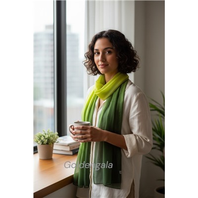 Шарф шифоновый Радуга Арт 0978/2