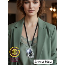 Кулон на кожаном шнурке "Женская грация" Арт КШ2130/17