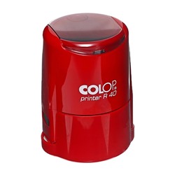 Оснастка для круглой печати автоматическая COLOP Printer R=40, диаметр 41.5 мм, с крышкой, корпус чили