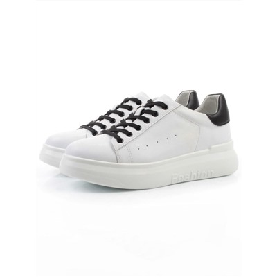 03-YC151-2 WHITE Кроссовки женские (натуральная кожа)
